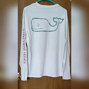 Vineyard Vines Men's Long Sleeve Vintage Whale Pocket T-Shirt S
